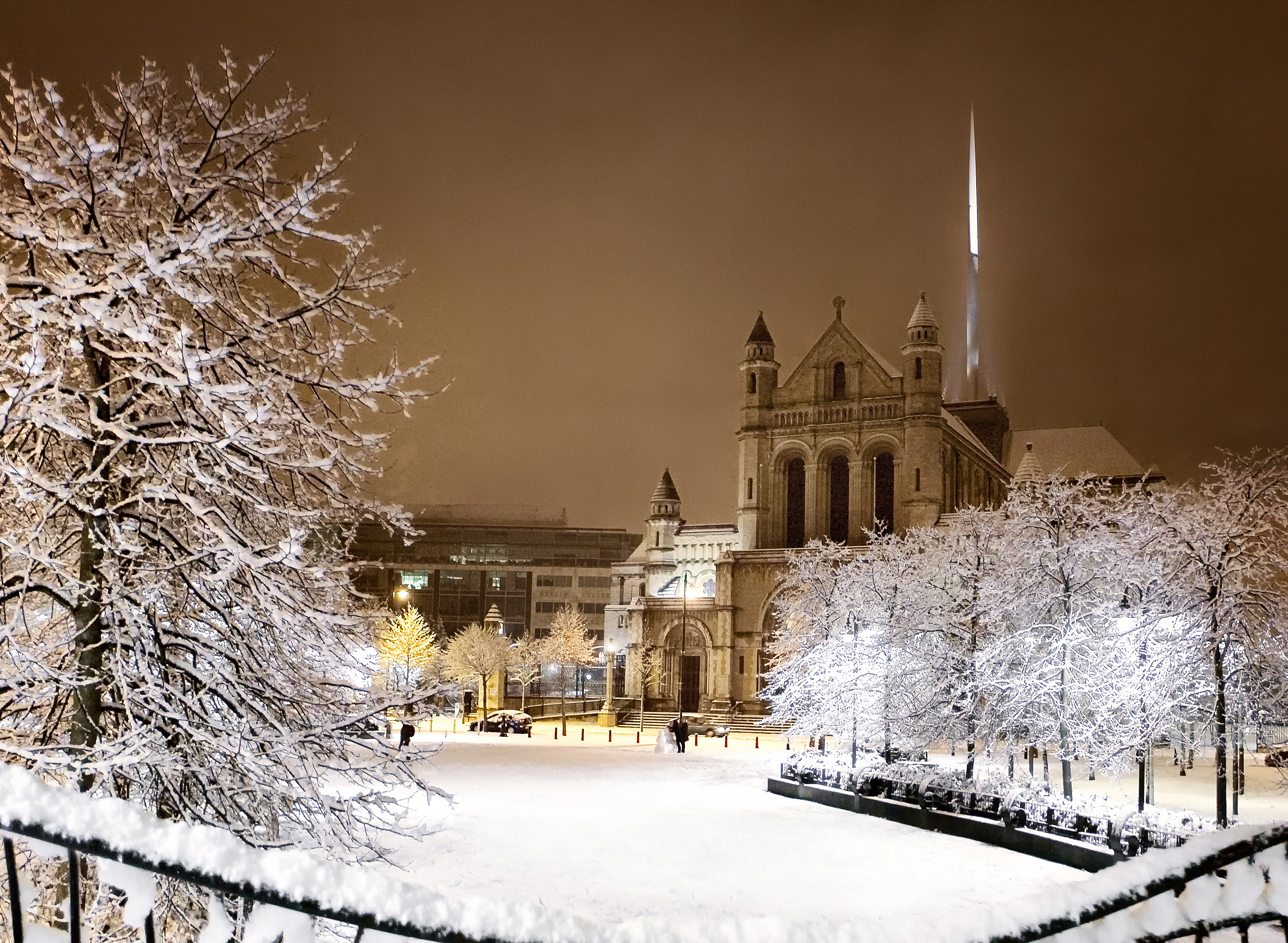 Cathedral in the snow