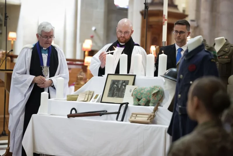 Belfast Cathedral - 12 NOON VE DAY 80 ACT OF REMEMBRANCE at BELFAST CATHEDRAL.